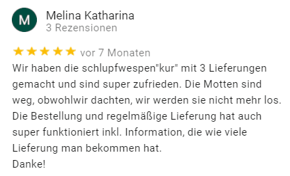 Google Bewertung HILDE Schlupfwespen